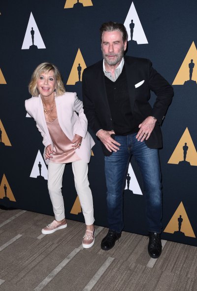 Olivia Newton-John and John Travolta at a Screening for the 40th Anniversary of 'Grease'