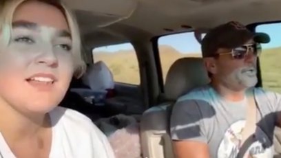 Tim McGraw and Daughter Gracie Singing a Duet in the Car