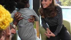 Duchess Kate Bonds With Moms and Their Kids During Outing at the Children's Hospital