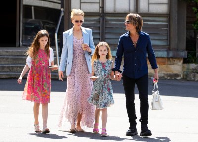 Keith Urban and Nicole Kidman at church on the Sunday before Christmas Eve in Sydney