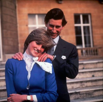 A Portrait of Prince Charles and Princess Diana On the Day Their Engagement is Announced 1981