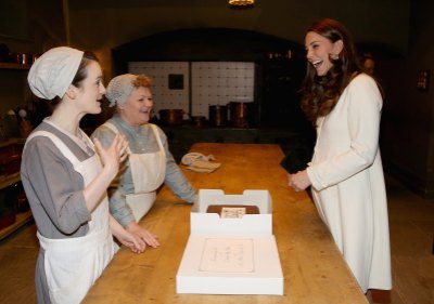 Kate Middleton visits Downton Abbey