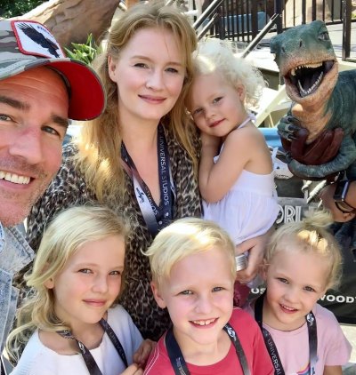 James Van Der Beek and his family