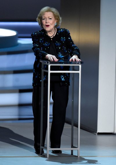 Betty White at the 2018 Emmy Awards