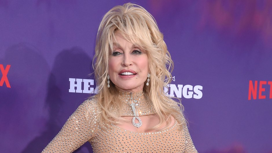 Dolly Parton in a Nude-Colored Dress at the 'Heartstrings' Premiere at Dollywood