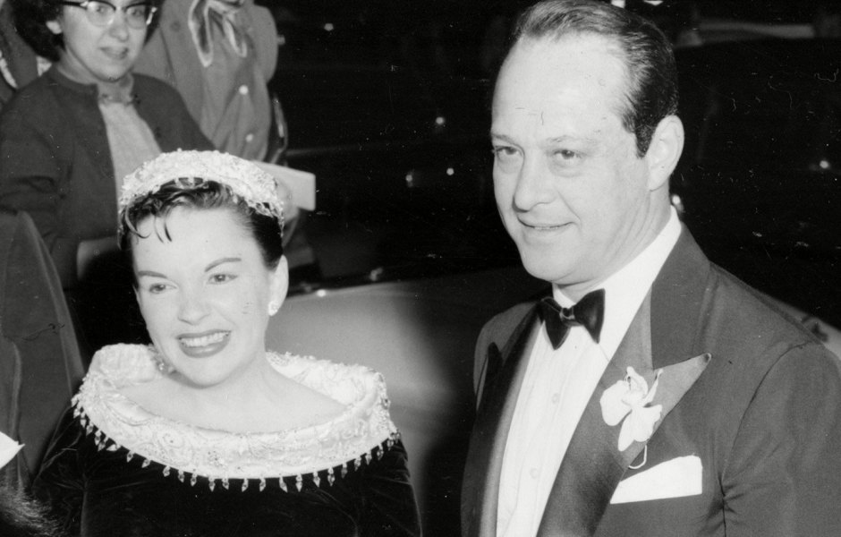 Judy Garland and Sid Luft at the Premiere of 'A Star Is Born' in 1954