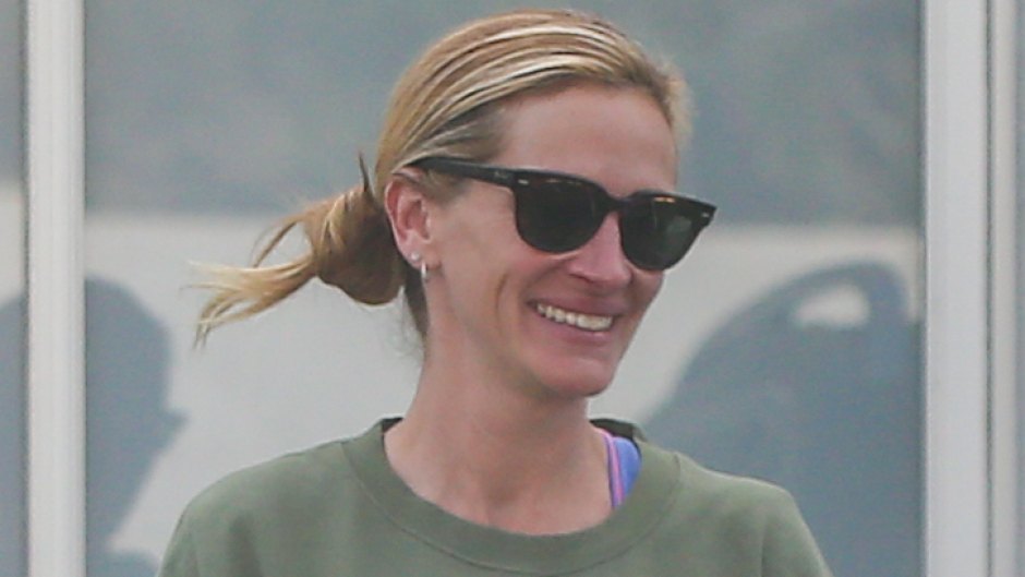 Julia Roberts Smiling While Dressed in Casual Clothes After a Workout