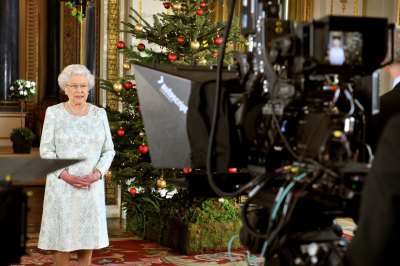 Queen Elizabeth II Records Her Christmas Message to the Commonwealth at Buckingham Palace, London, Britain - 07 Dec 2012