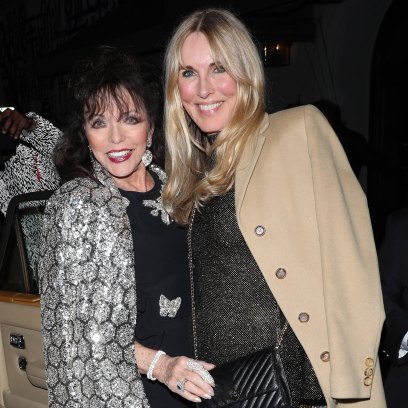 Joan Collins and Percy Gibson along with Alana Stewart dine at LA hot spot Craig's