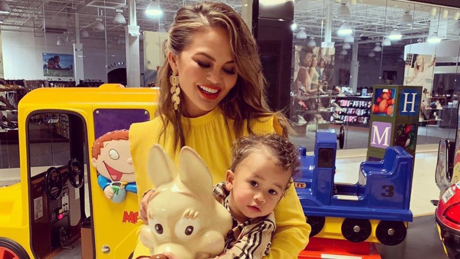 Chrissy Teigen and son Miles