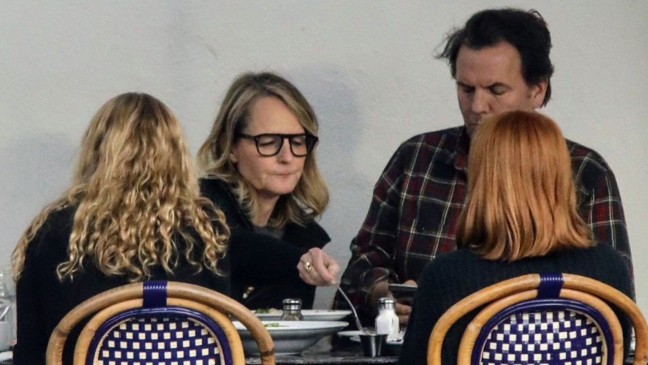 Helen Hunt seen with mystery guy having lunch date before daughter steps in to get her mom to leave