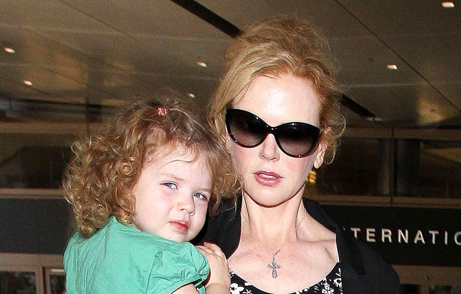 Nicole Kidman and family at LAX airport, Los Angeles, America - 02 Jan 2014