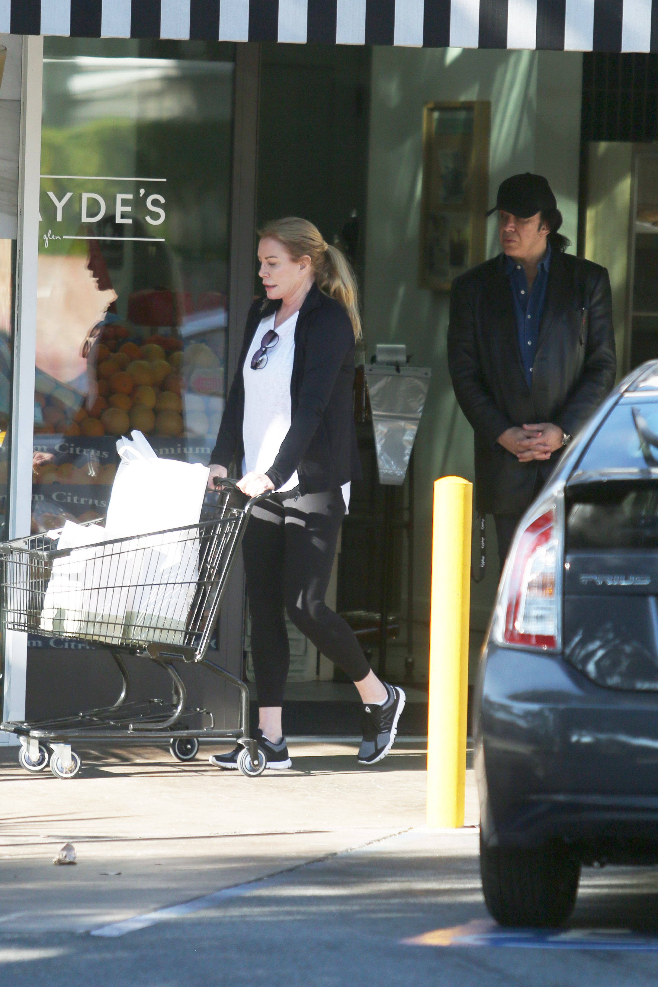 EXCLUSIVE: KISS' Gene Simmons and his wife Shannon Tweed go grocery shopping in Bel-Air!