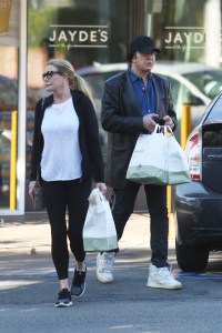 EXCLUSIVE: KISS' Gene Simmons and his wife Shannon Tweed go grocery shopping in Bel-Air!