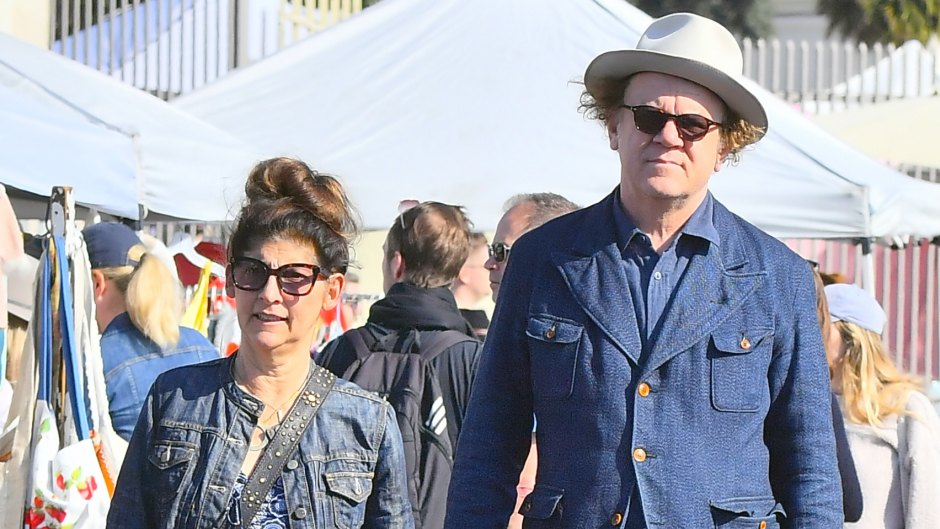 John C Reilly steps out with his wife Alison Dickey step out to go shopping at a local flea market