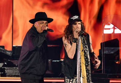 Aerosmith and Run-D.M.C. at the 2020 Grammys