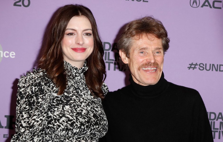 Anne Hathaway and Willem Dafoe