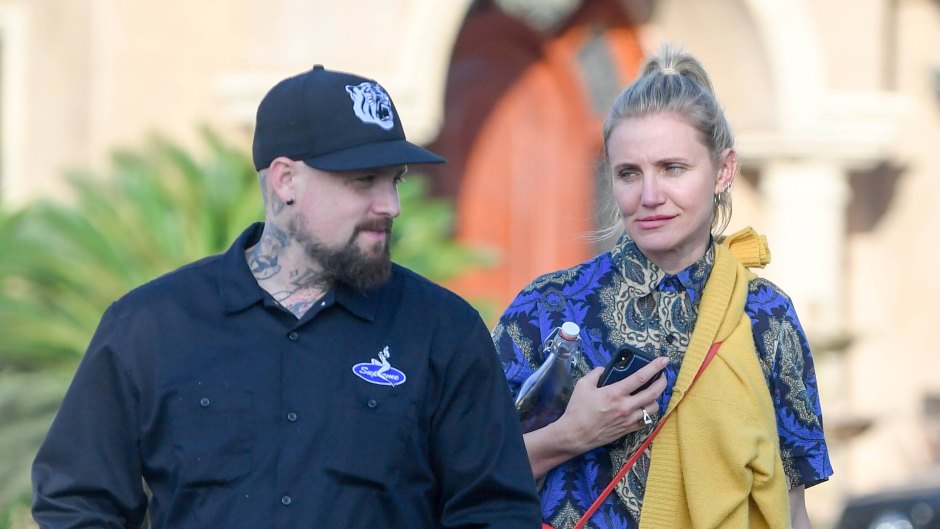 Cameron Diaz and Benji Madden leave a party thrown in her honor