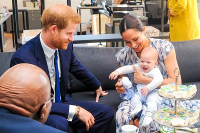 Prince Harry and Meghan Markle and Archie