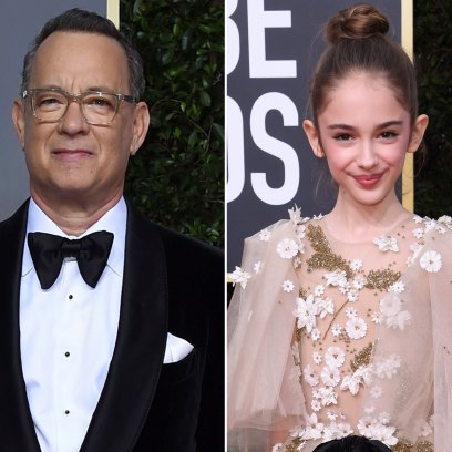 Tom Hanks and Julia Butters at the 2020 Golden Globes