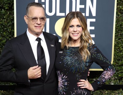 Tom Hanks and Rita Wilson at the 2018 Golden Globes