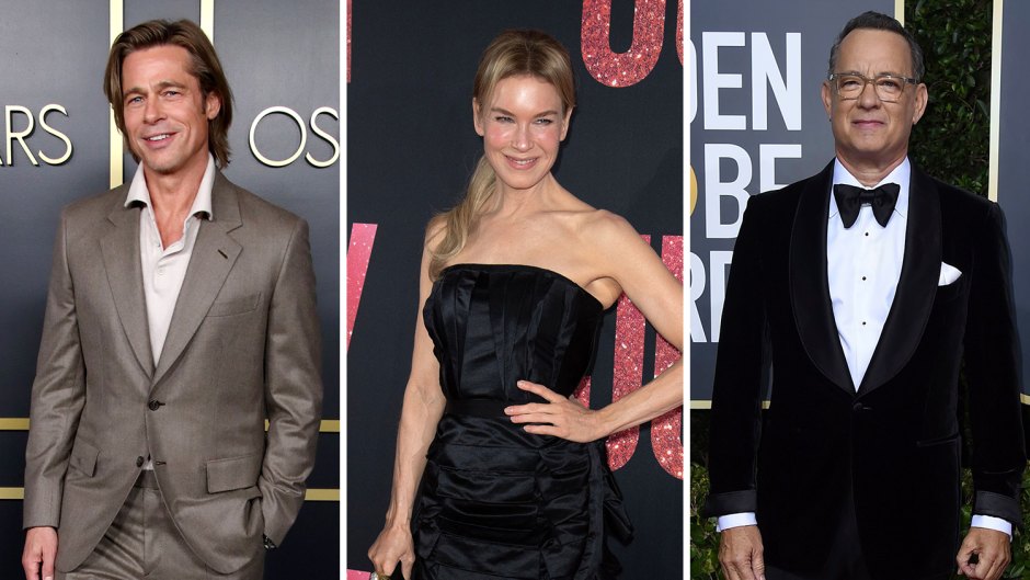 Brad Pitt, Renee Zellweger and Tom Hanks on Red Carpet