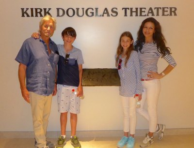 Catherine Zeta-Jones and family in Israel