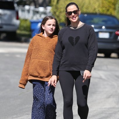 Jennifer Garner and Seraphina Affleck Smile and Hold Hands on Walk