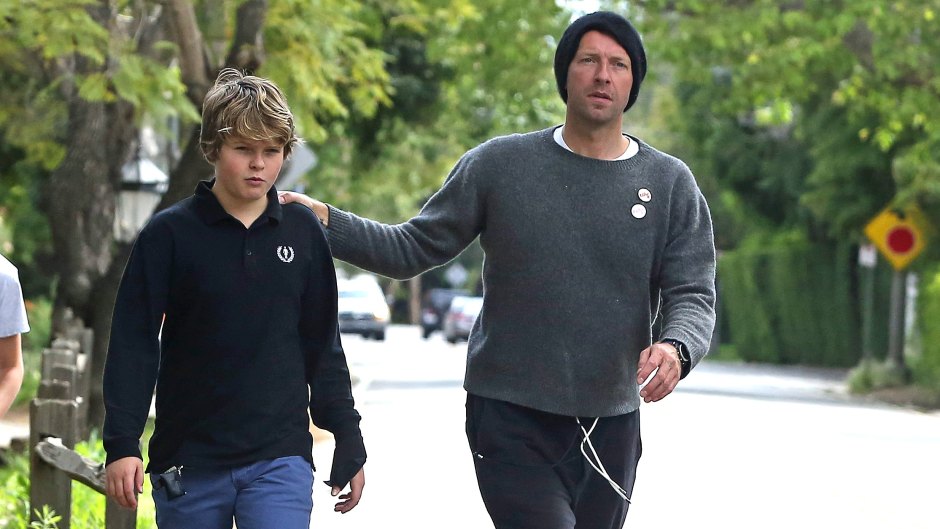 EXCLUSIVE: Chris Martin out with his son Moses who celebrates his 14th birthday today