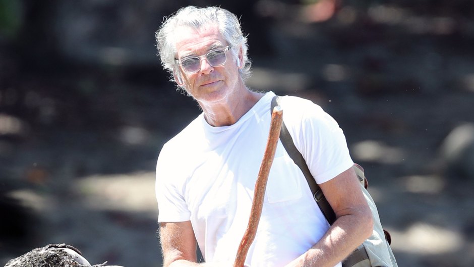 Pierce Brosnan out for a hike in Hawaii on his own during the Covid19 lockdown