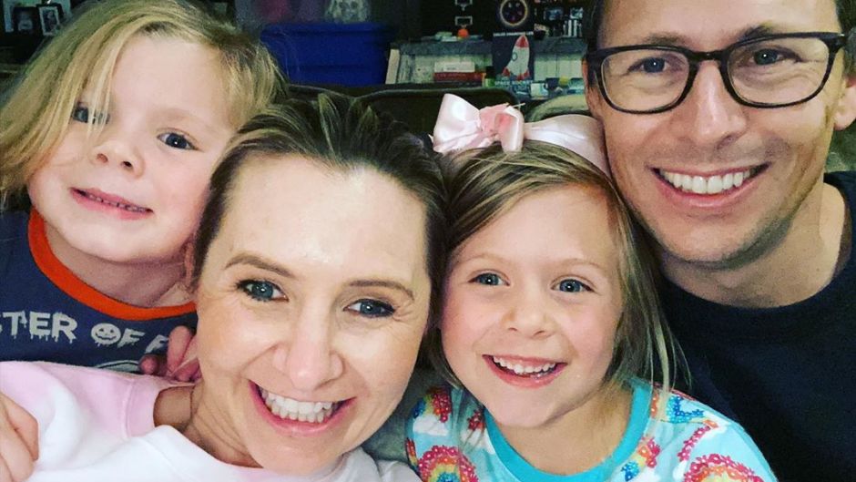 Beverley Mitchell and family