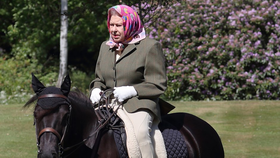 The Queen rides out during the Coronavirus Pandemic