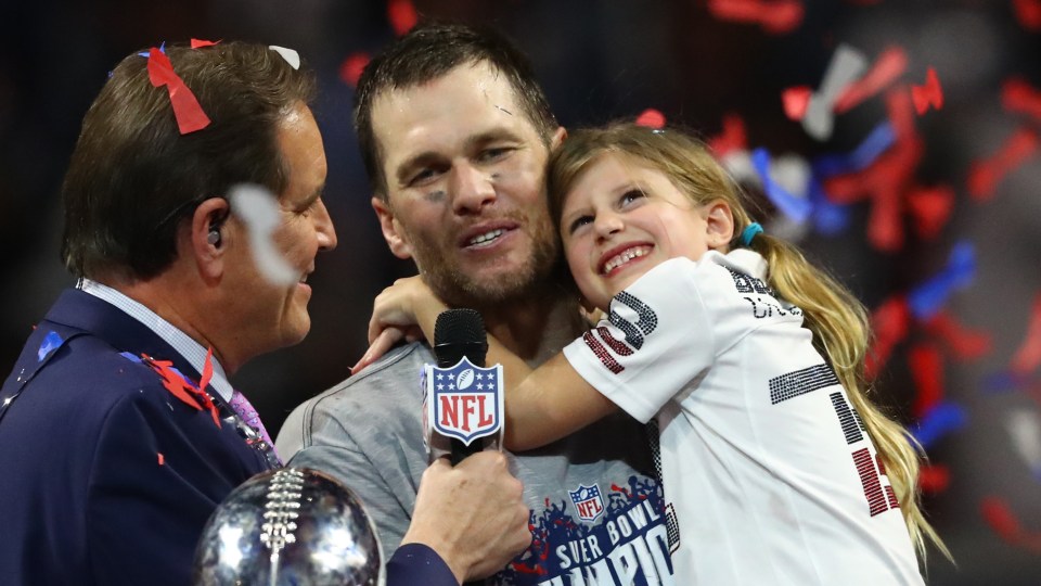 Tom Brady Shows Off Painted Portrait With Youngest Daughter Vivian