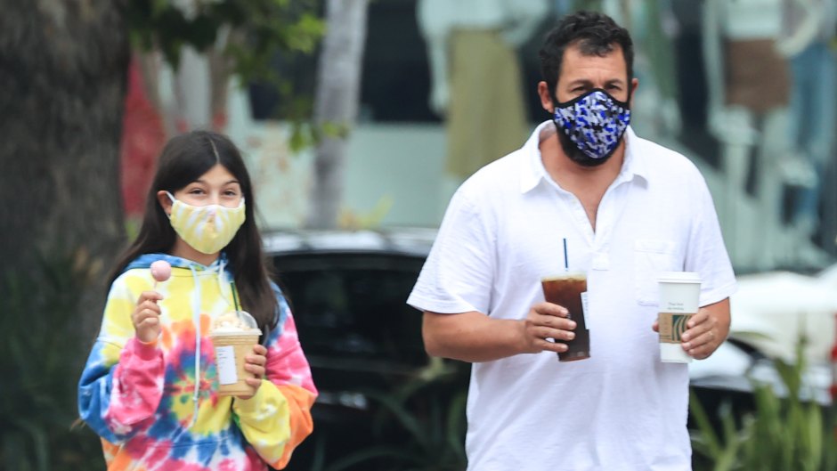 Adam Sandler grabs a coffee with daughter Sunny at Starbucks