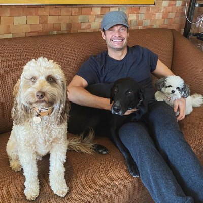 Ryan Seacrest and his dogs