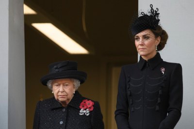 Queen Elizabeth and Duchess Kate Wear Black on Rememberance Day