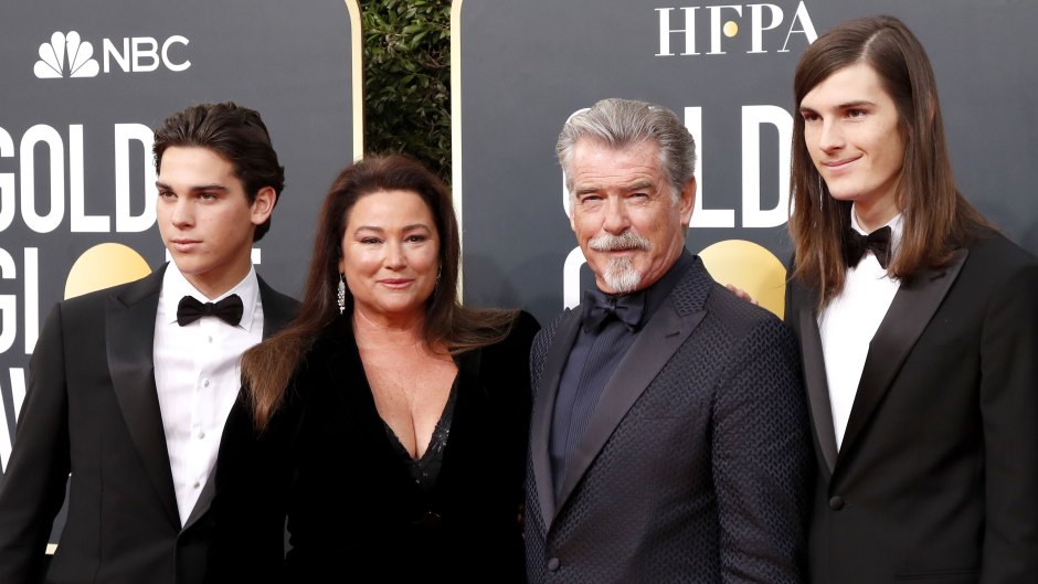 Pierce Brosnan and his family