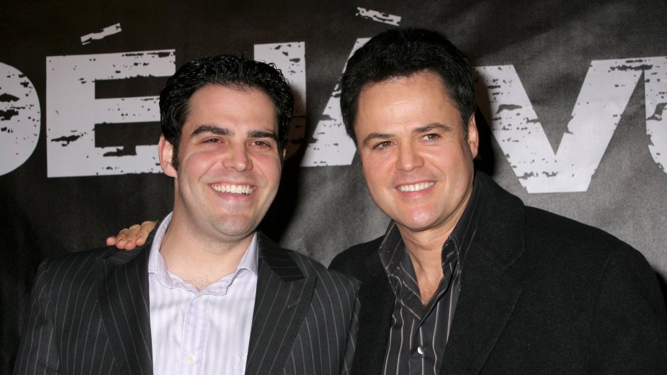 Donny Osmond and son Donald Jr.