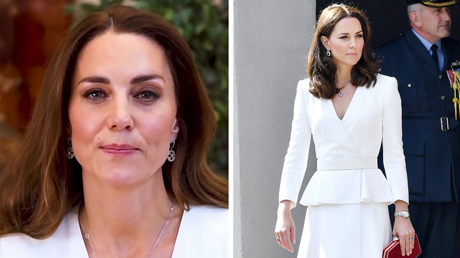 Kate Middleton Stuns In Recycled White Alexander McQueen Dress for Video Thanking Nurses