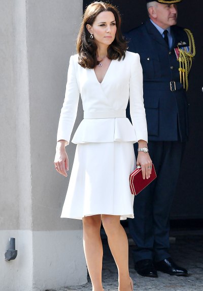 Kate Middleton In Recycled White Alexander McQueen Dress For Video Thanking Nurses