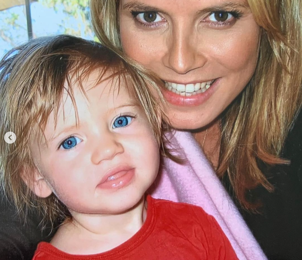 Heidi Klum and Daughter Leni Look Alike In Birthday Photo