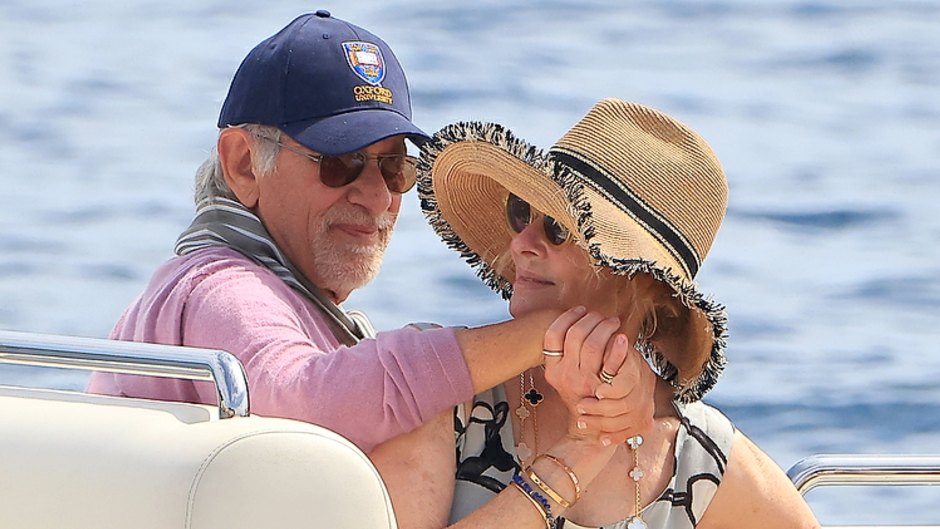Steven Spielberg Kate Capshaw Show PDA Rare Outing
