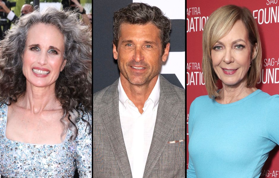 Andie Macdowell, Patrick Dempsey and Allison Janney Stars Who Celebrate Their Natural Grey Hair