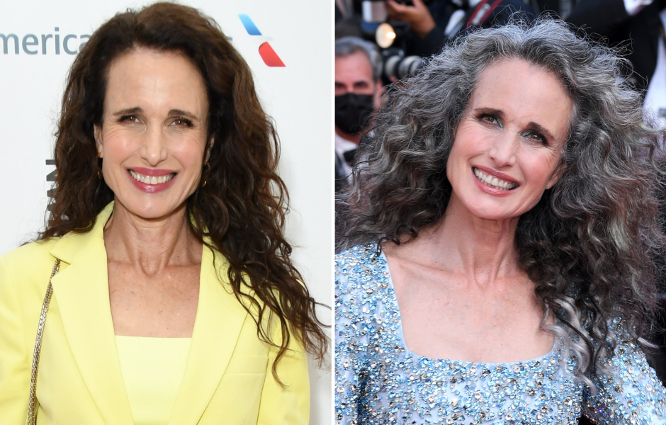 Andie MacDowell Is Embracing Her Gray Hair! See Photos of the Actress Rocking Her New Look