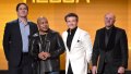 'Shark Tank' cast members Mark Cuban, Daymond John, Robert Herjavec, and Kevin O'Leary speak onstage at the 2014 American Music Awards at Nokia Theatre