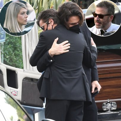 John Stamos Hugs John Mayer at Bob Saget's Funeral