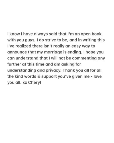 Cheryl Burke Statement Matthew Lawrence Divorce Split