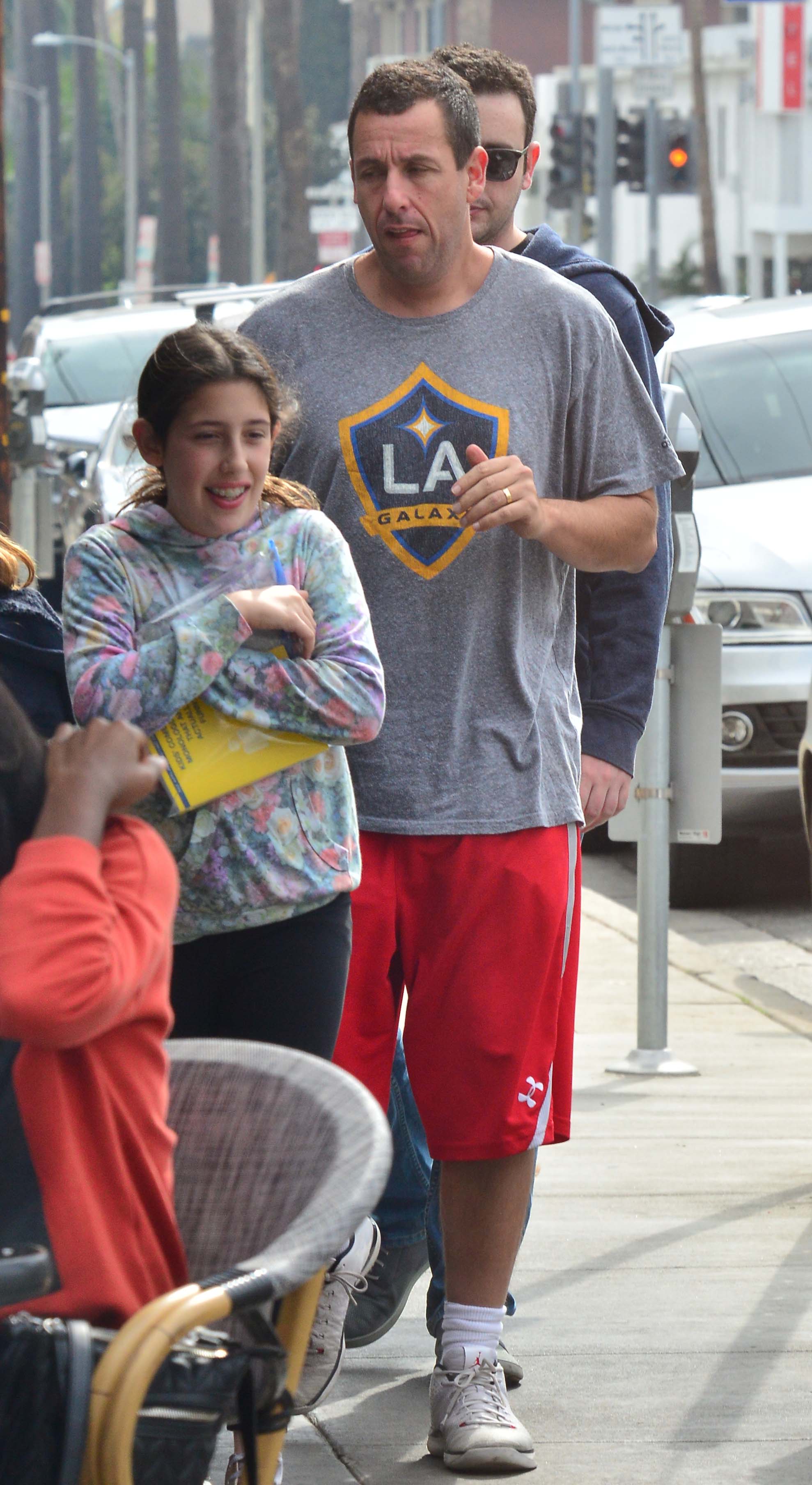 Adam Sandler spends quality time with daughter Sunny, 14, and sits