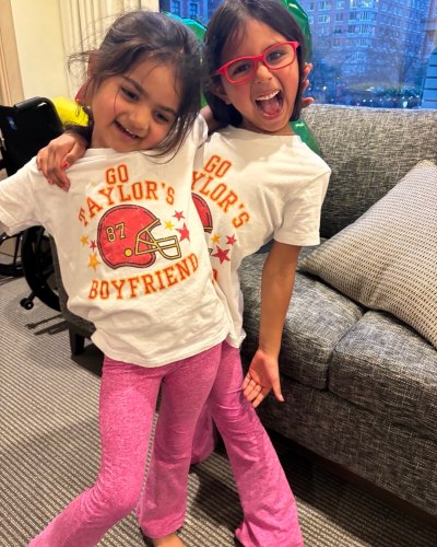 Hoda Kotb's daughters on Super Bowl Sunday