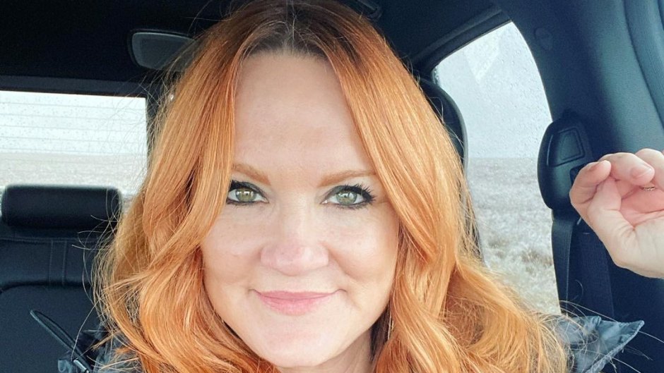 Ree Drummond poses for a photo in her car